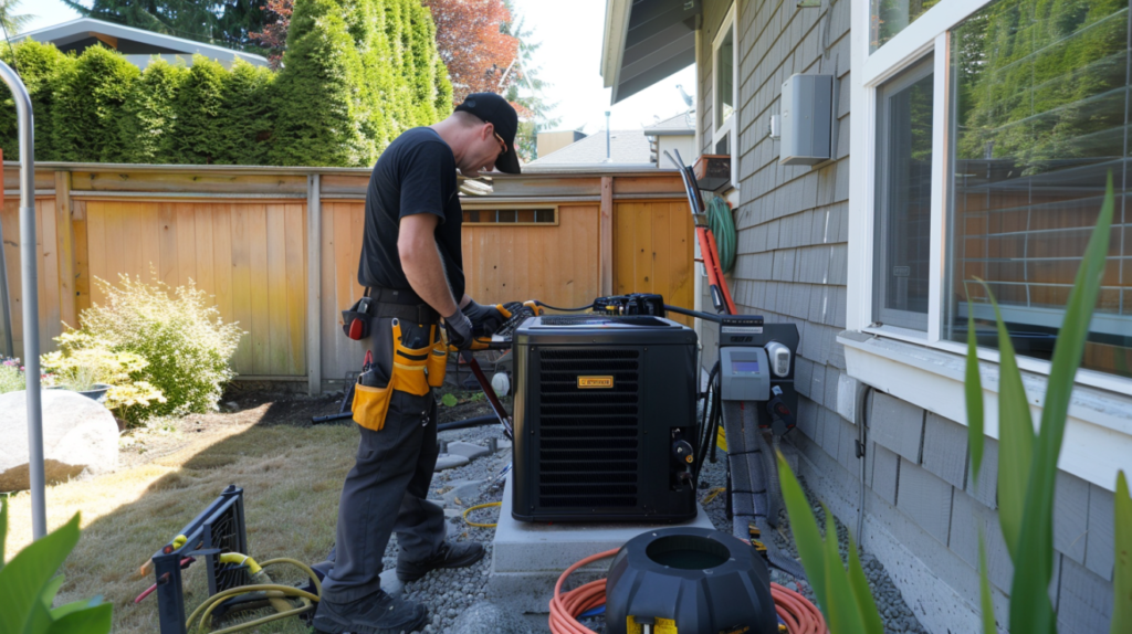 Professional heat pump installation and repair by skilled technicians
