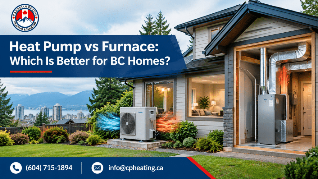 Heat pump and furnace systems compared for a residential home in BC