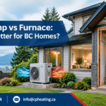 Heat pump and furnace systems compared for a residential home in BC