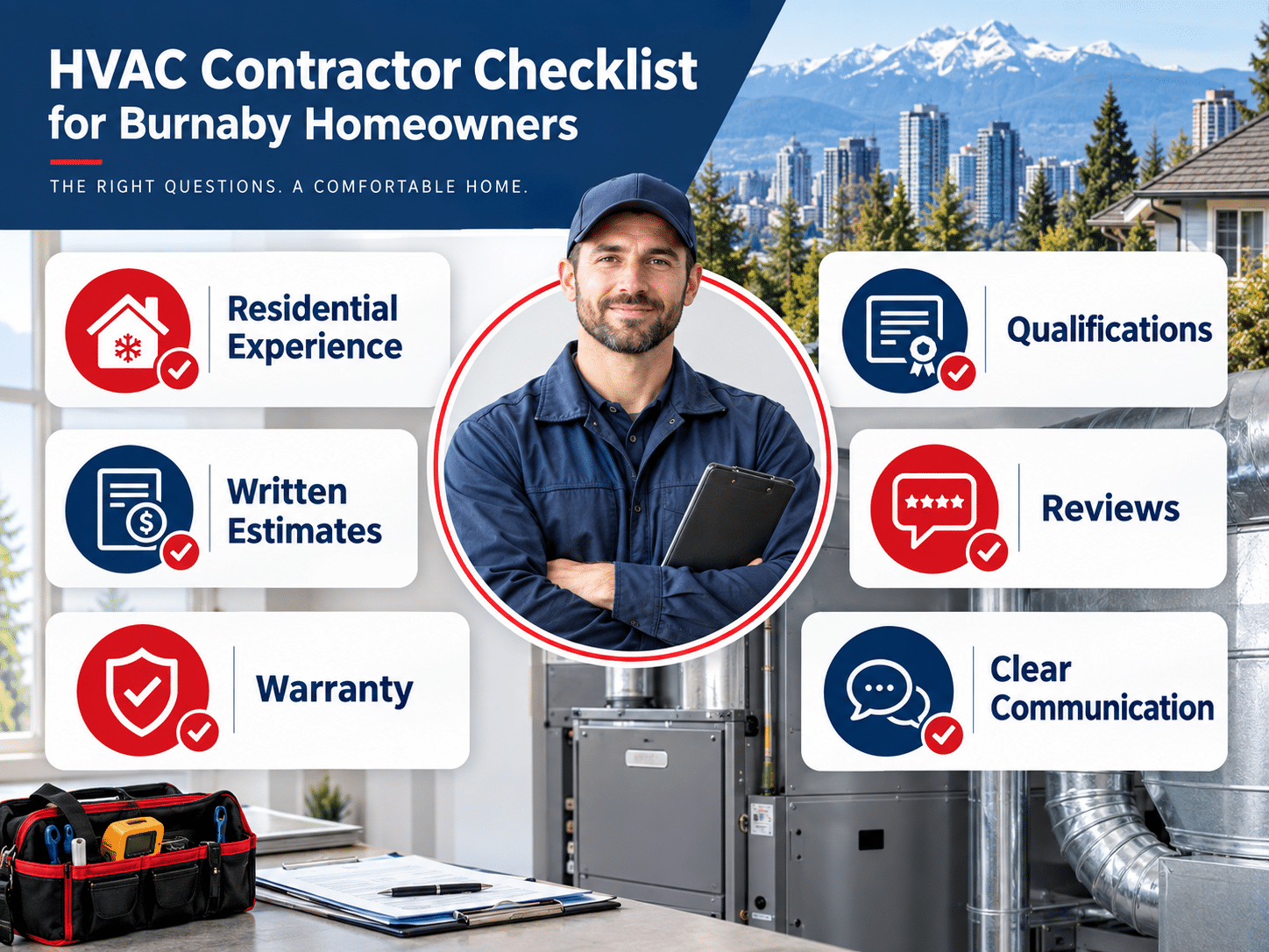 HVAC contractor checklist for Burnaby homeowners